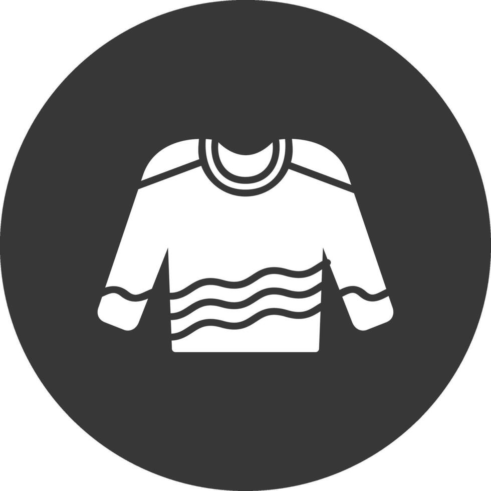 Jumper Glyph Inverted Icon vector