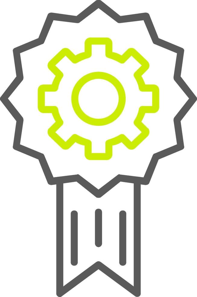 Computer control Line Two Color Icon vector