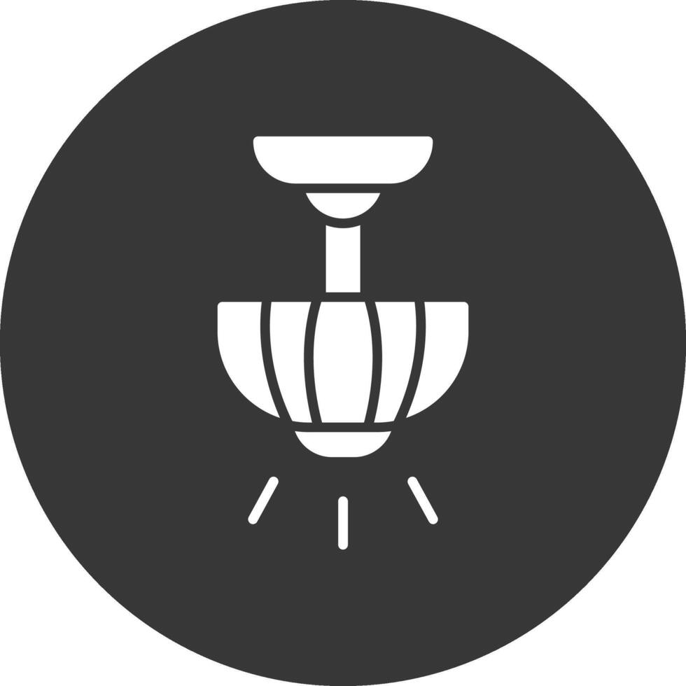 Lamp Glyph Inverted Icon vector