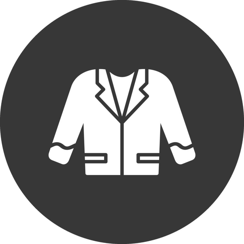 Suit Glyph Inverted Icon vector