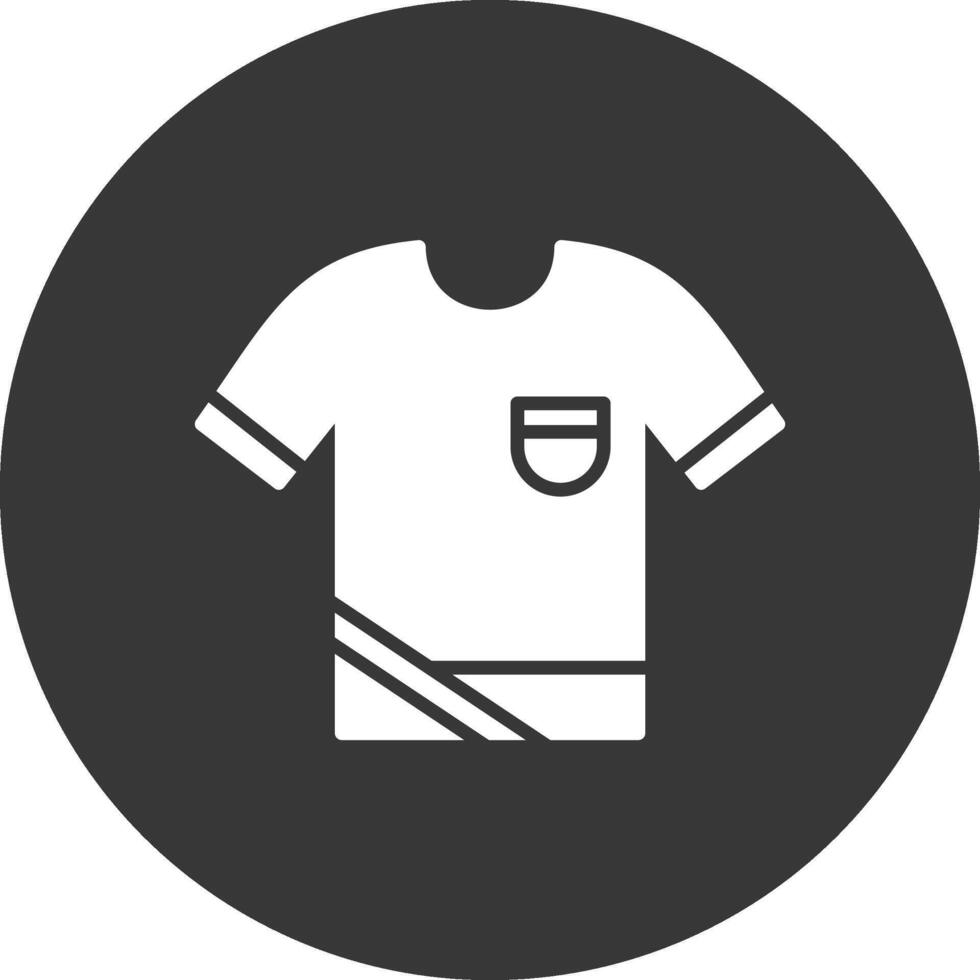 Shirt Glyph Inverted Icon vector