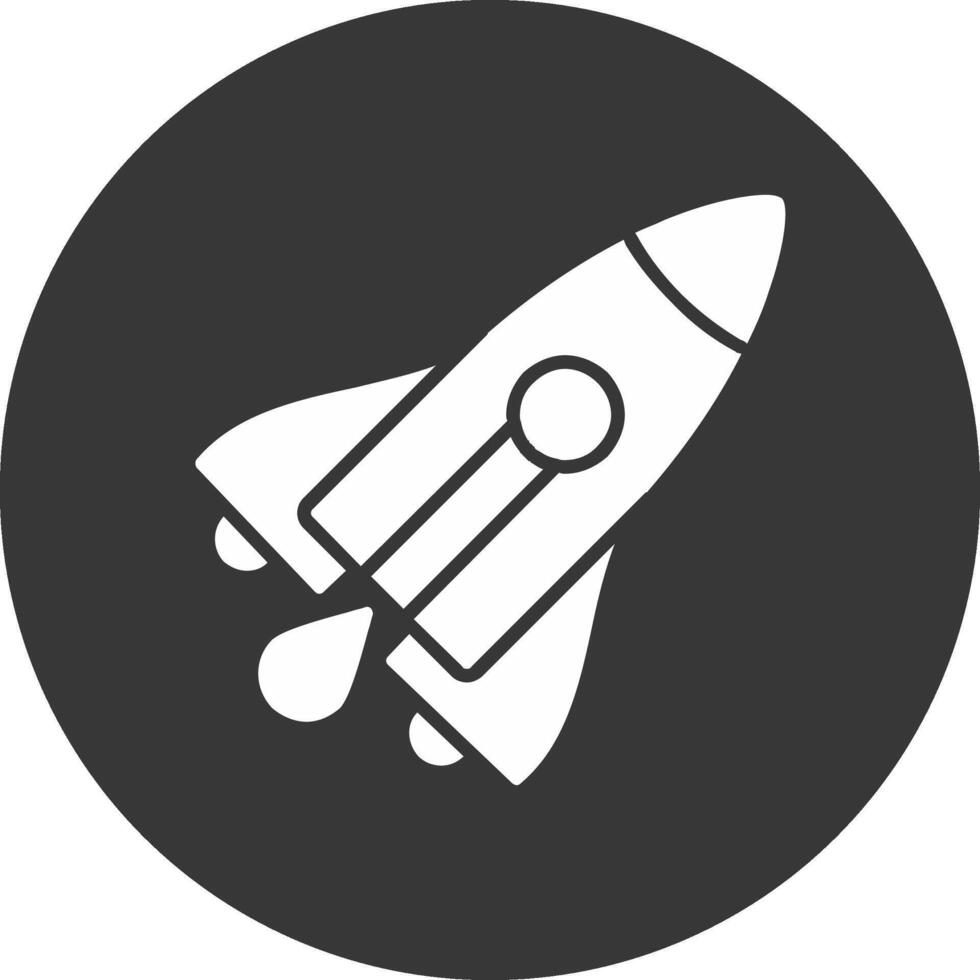 Stellar Lumens Glyph Inverted Icon vector