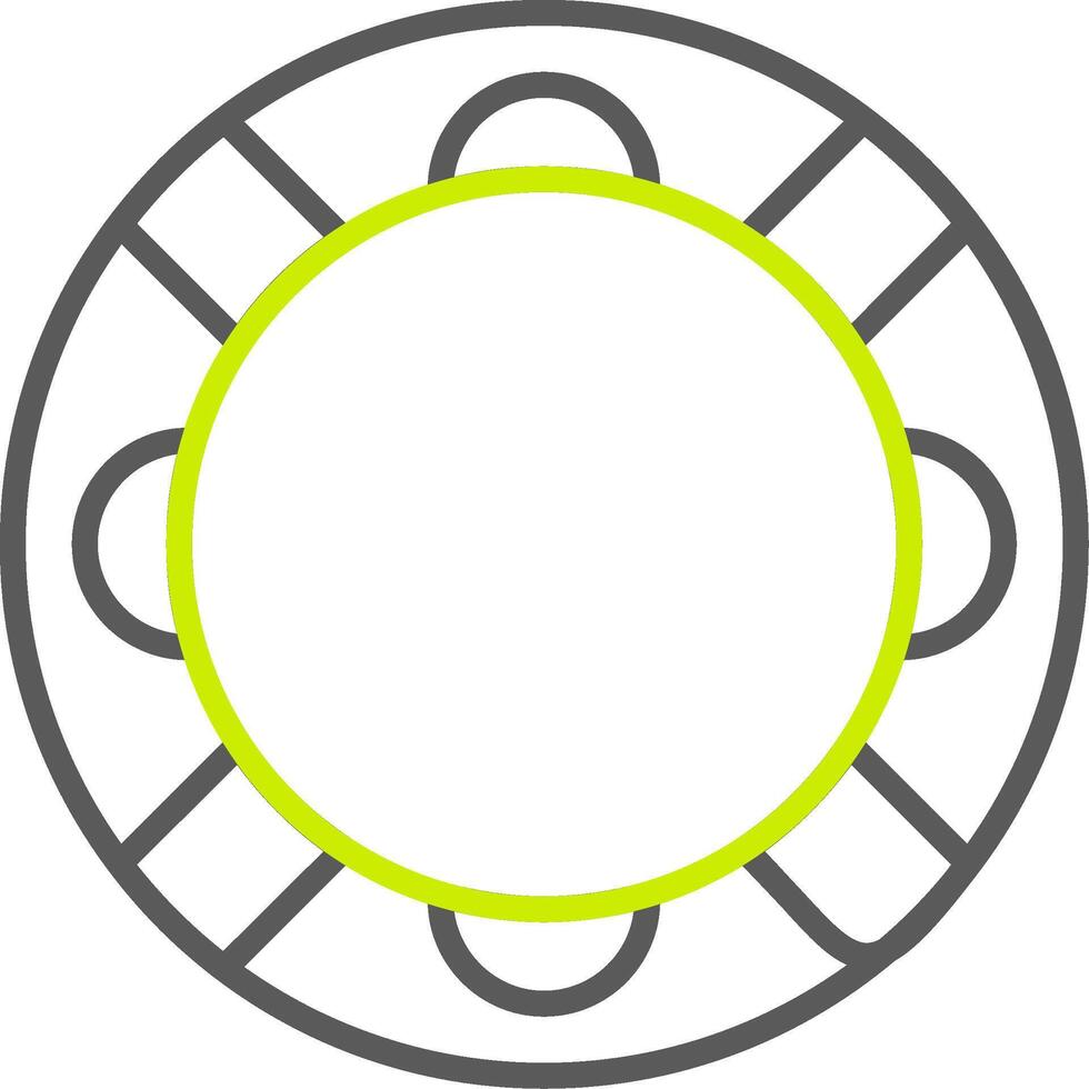 Rubber Ring Line Two Color Icon vector