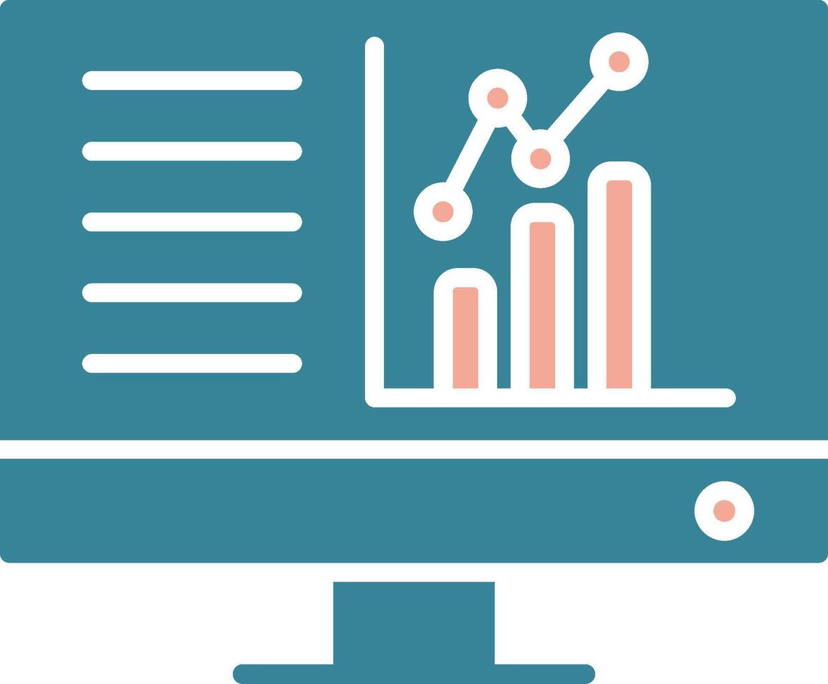 Dashboard Glyph Two Color Icon vector