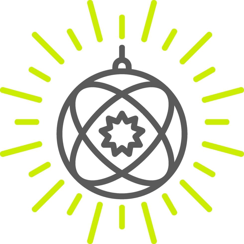 Disco Light Line Two Color Icon vector