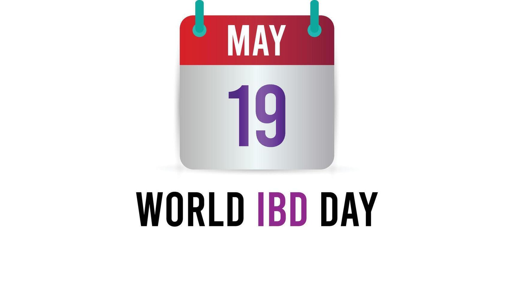 world IBD day observed every year in May. Template for background, banner, card, poster with text inscription. vector