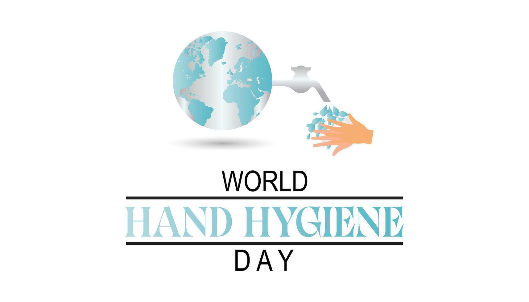 World Hand Hygiene day observed every year in May. Template for background, banner, card, poster with text inscription. vector