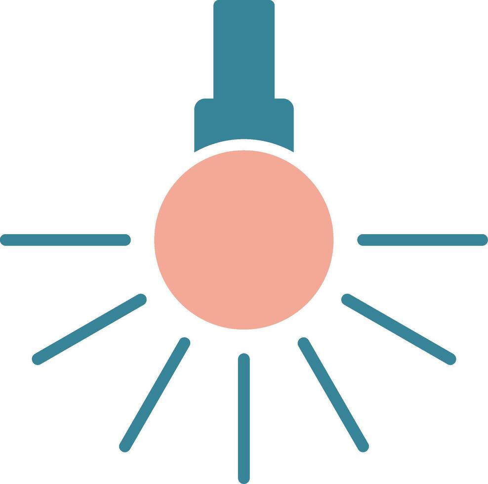 Headlight Glyph Two Color Icon vector