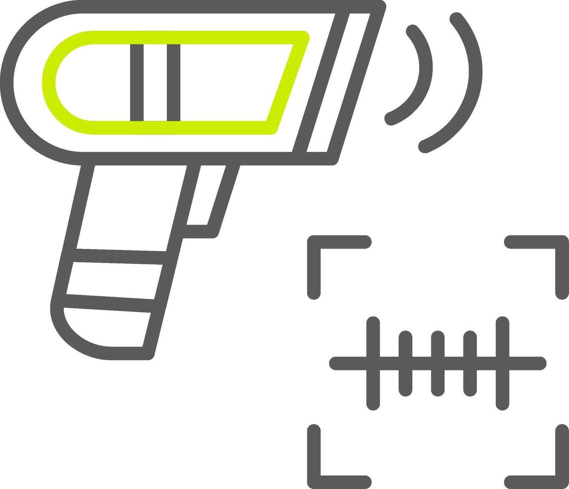 Scanning Line Two Color Icon vector