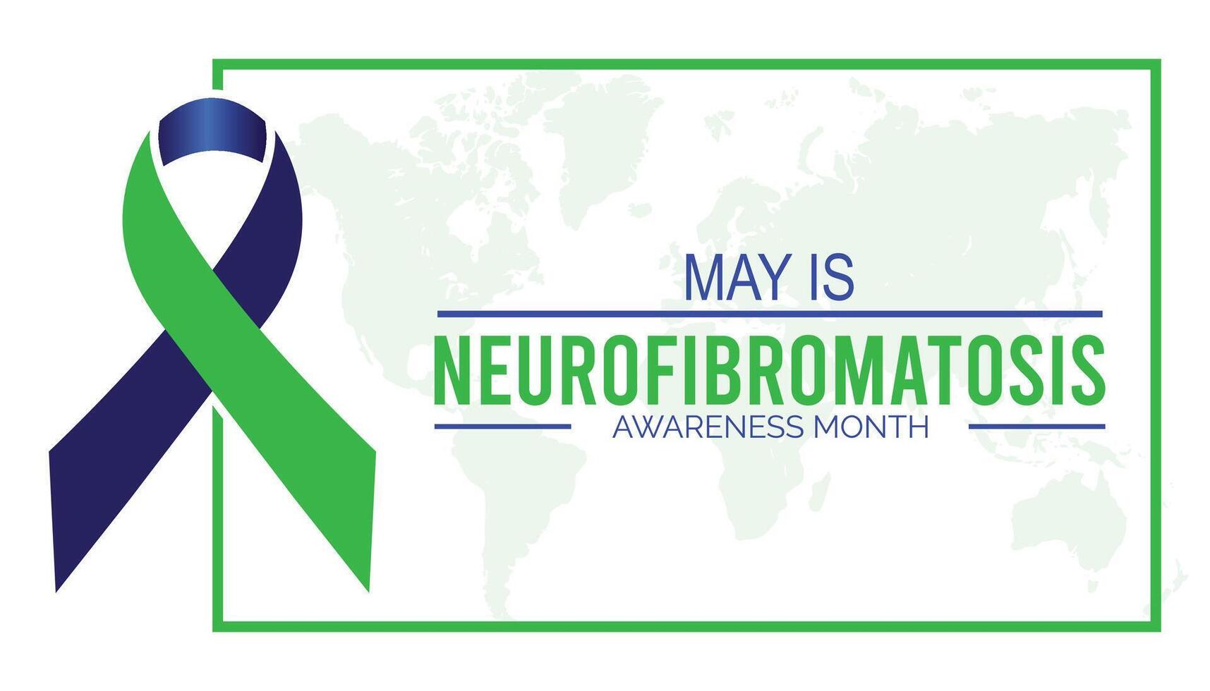 neurofibromatosis conciencia mes observado cada año en mayo. modelo para fondo, bandera, tarjeta, póster con texto inscripción. vector