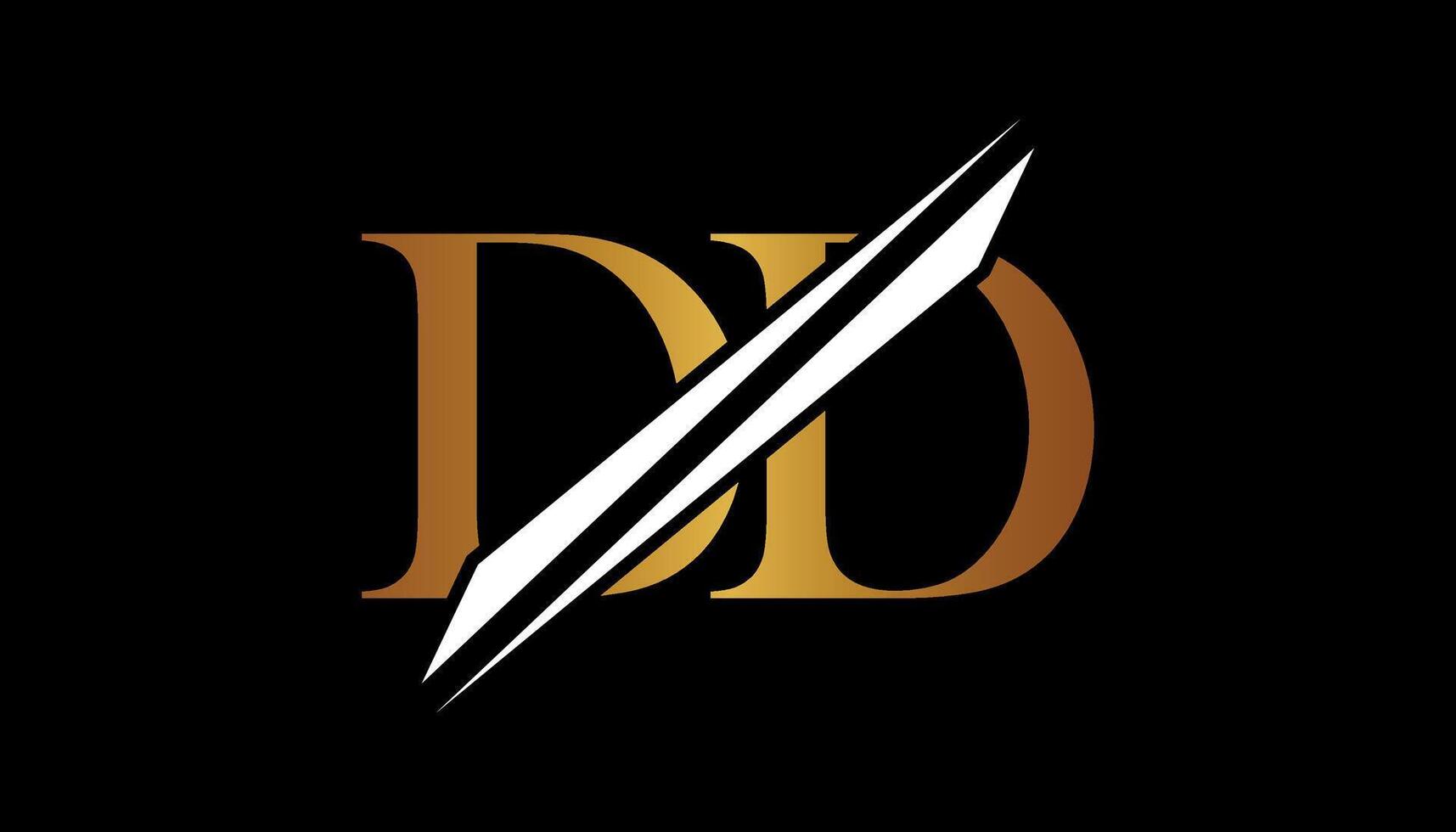 DD letter logo design template elements. DD letter logo design. vector