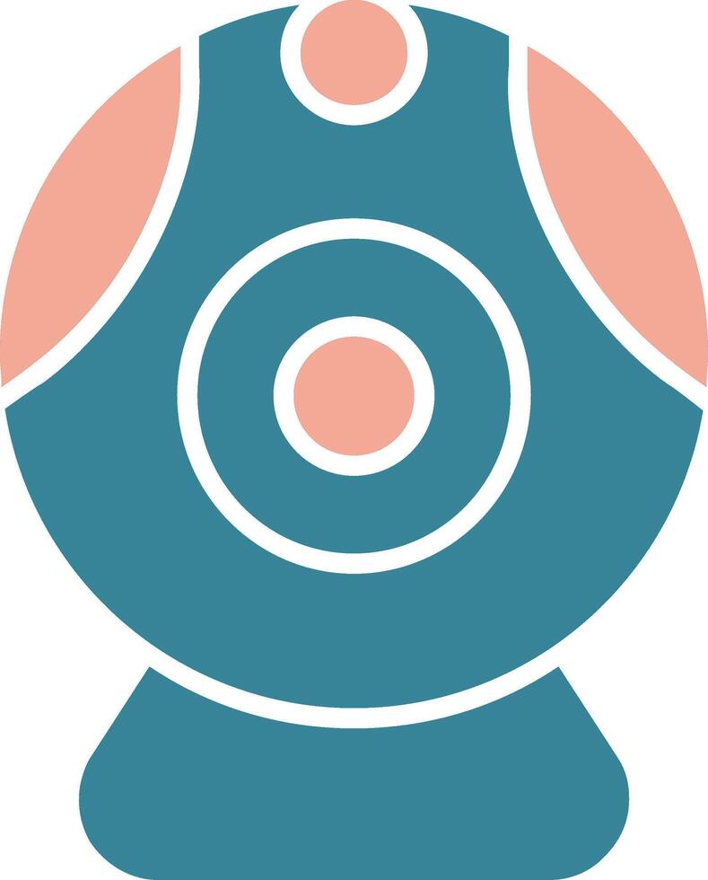 Web camera Glyph Two Color Icon vector