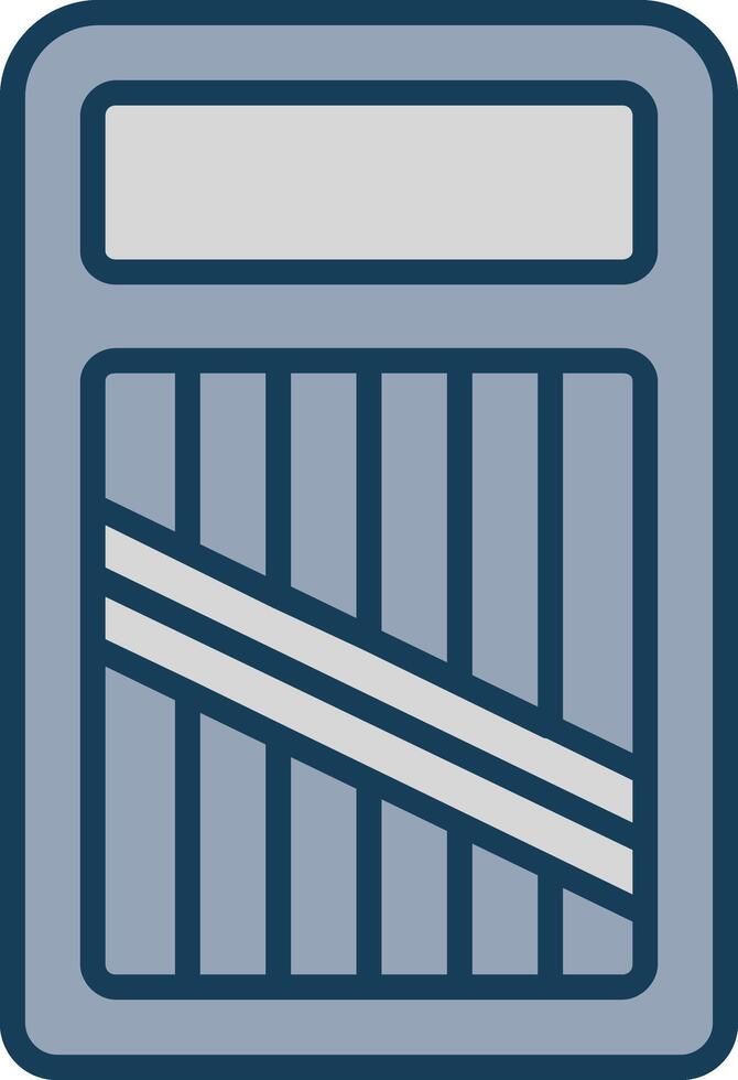 Slicer Line Filled Grey Icon vector