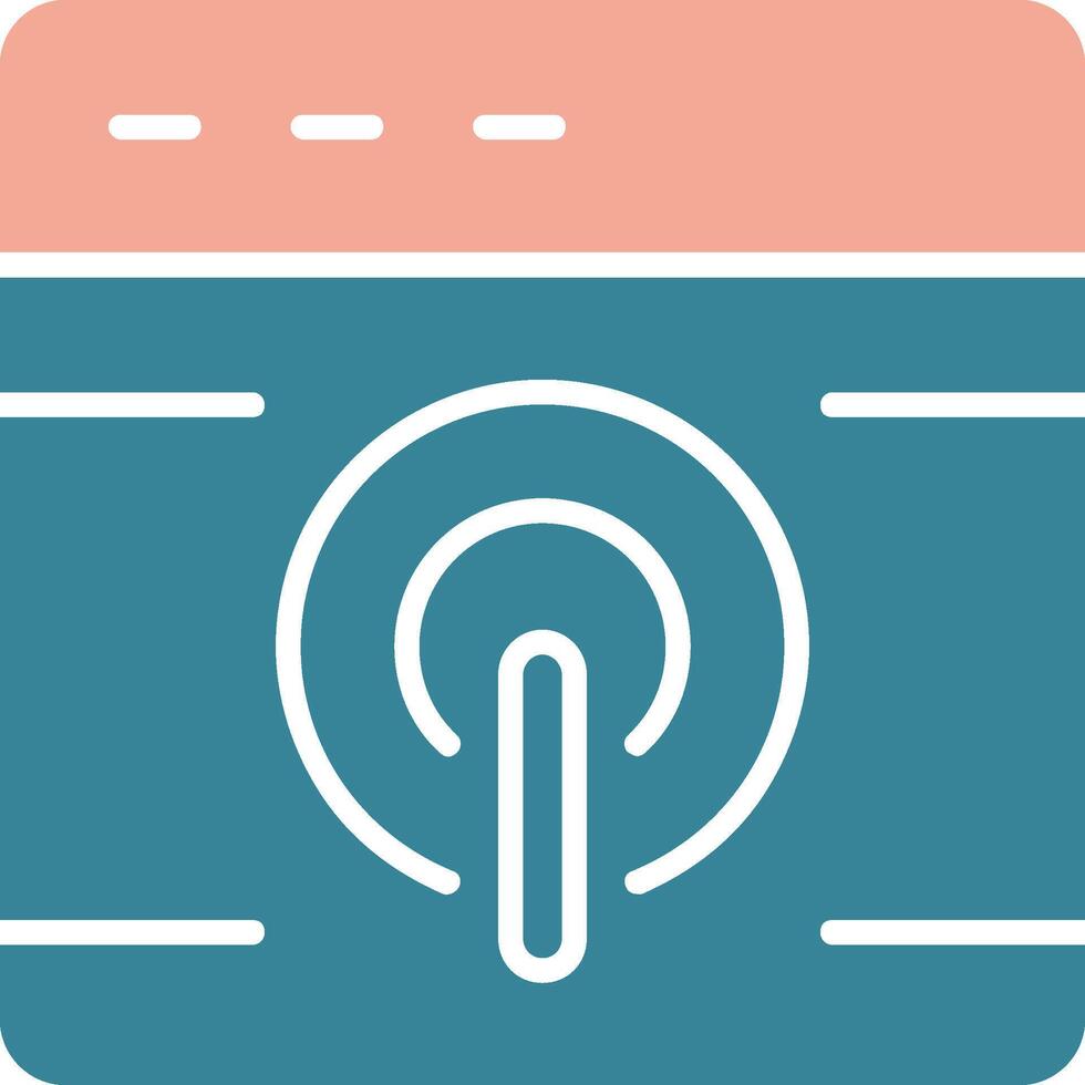 Browser Glyph Two Color Icon vector