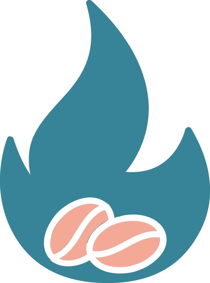 Beans Glyph Two Color Icon vector