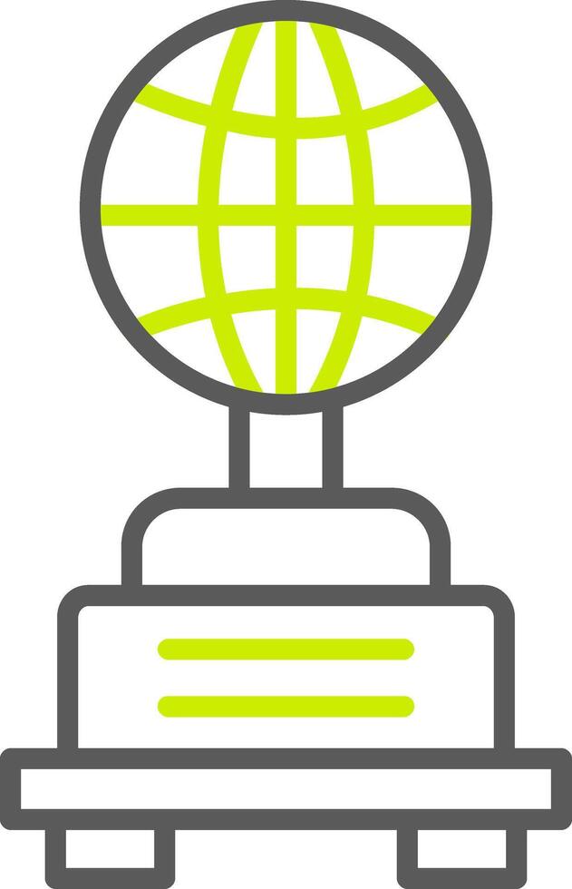 Globe Line Two Color Icon vector