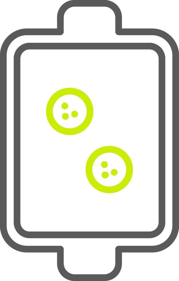 Dish Line Two Color Icon vector