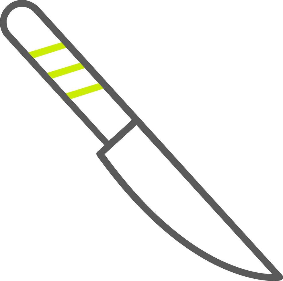 Knife Line Two Color Icon vector