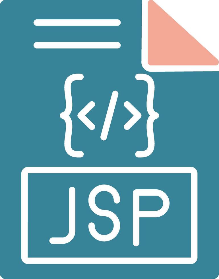 Jsp Glyph Two Color Icon vector