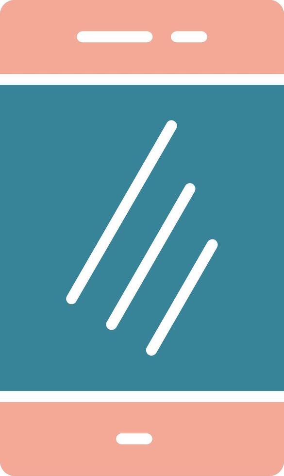 Smartphone Glyph Two Color Icon vector