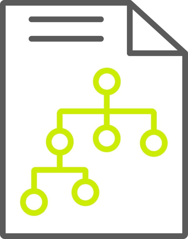 Flow Line Two Color Icon vector