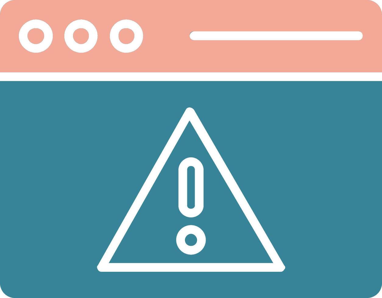 Access Denied Glyph Two Color Icon vector