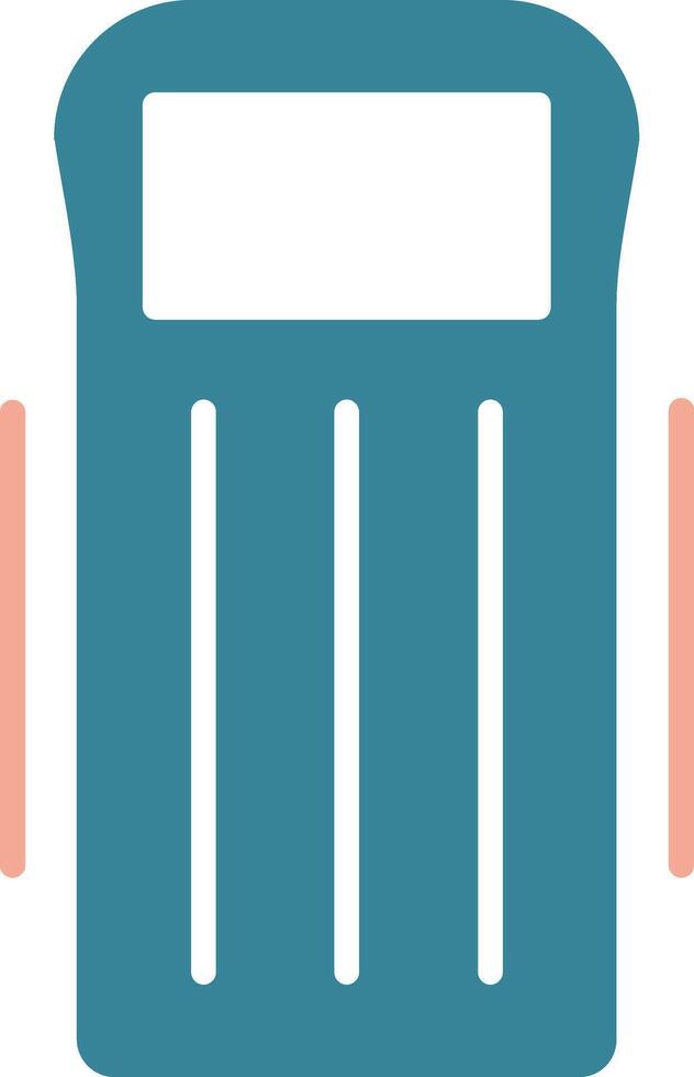 Float Glyph Two Color Icon vector