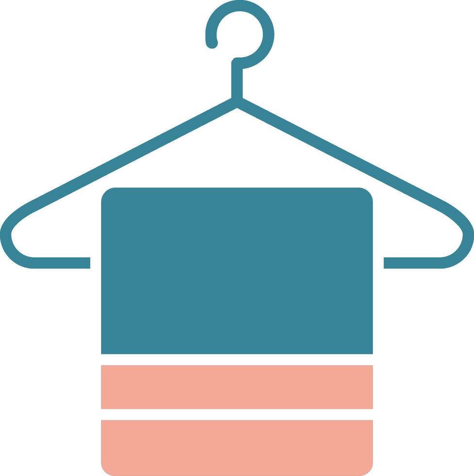 Hanger Glyph Two Color Icon vector