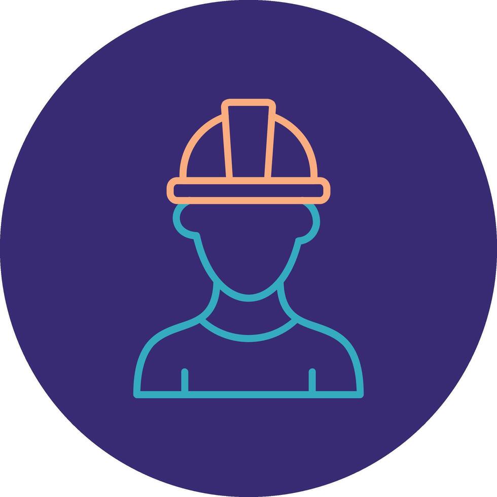 PipeLine Two Color Circle Line Two Color Circle Icon vector