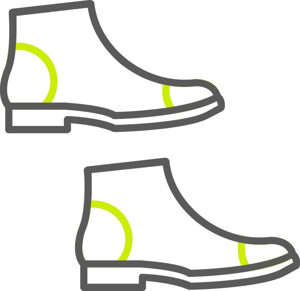 Boots Line Two Color Icon vector