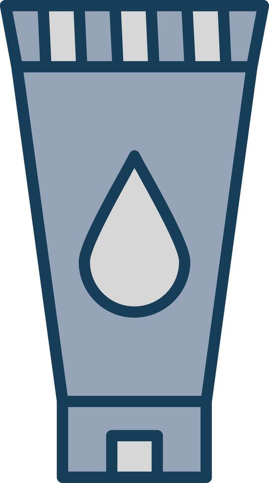 Face Wash Line Filled Grey Icon vector