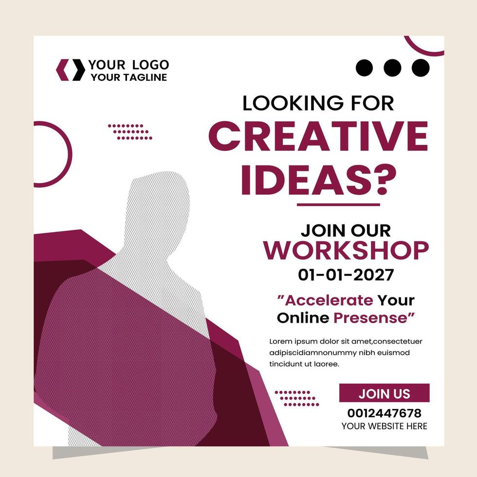 Creative Social media Post Design vector