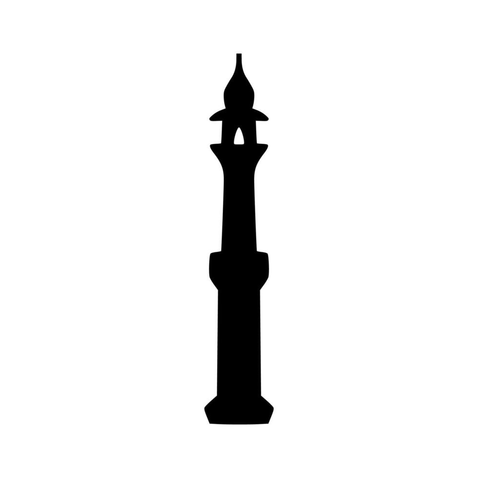 illustration of a mosque tower vector