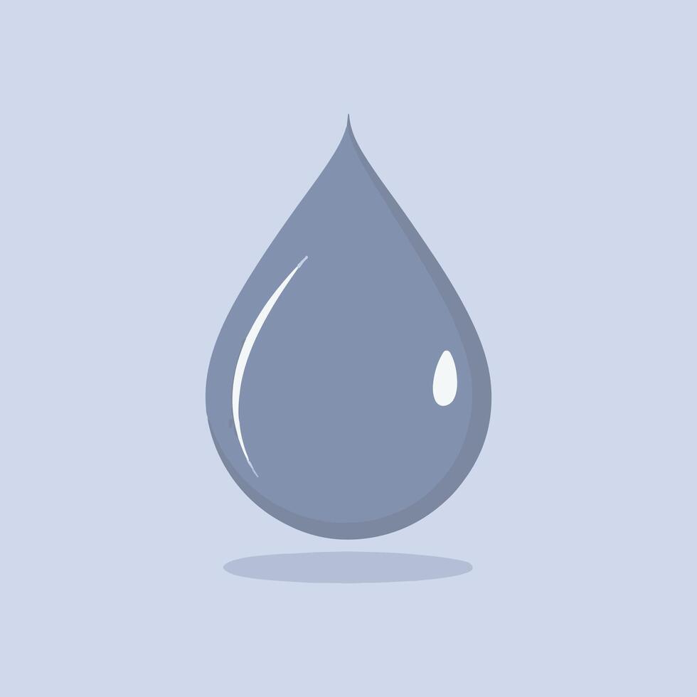 agua soltar icono ilustración vector