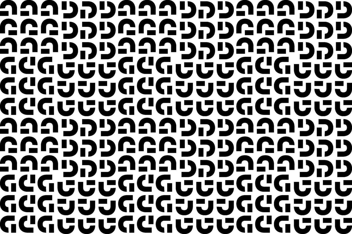 Abstract seamless repeating pattern. Black and white seamless geometric textile pattern. Abstract mosaic tile wallpaper decor. vector