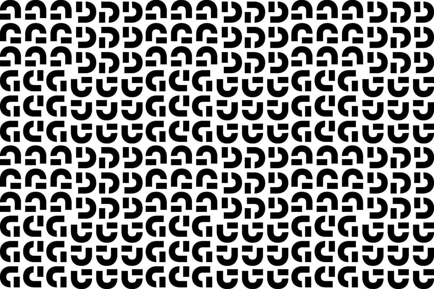 Abstract seamless repeating pattern. Black and white seamless geometric textile pattern. Abstract mosaic tile wallpaper decor. vector