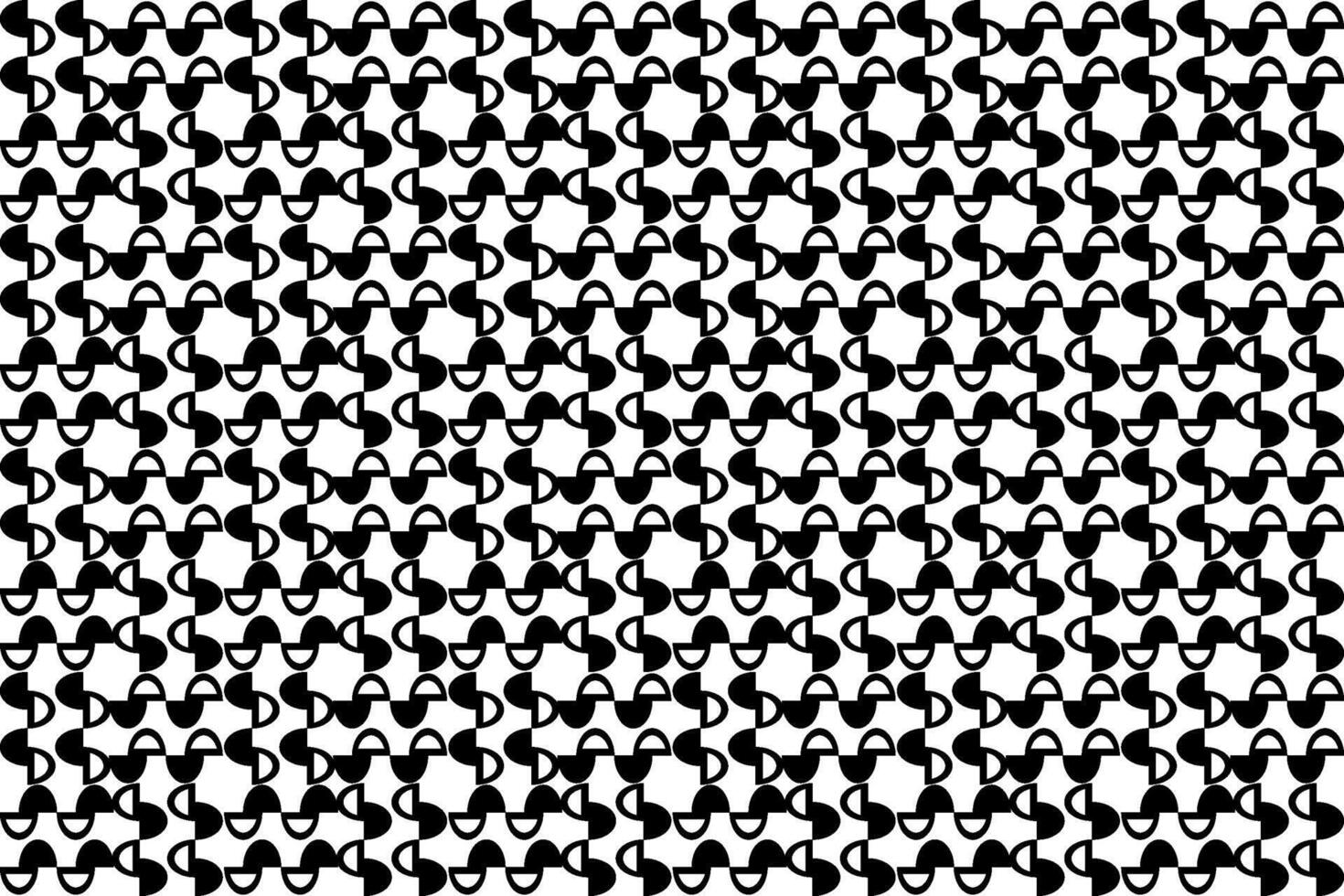 Abstract seamless repeating pattern. Black and white seamless geometric textile pattern. Abstract mosaic tile wallpaper decor. vector