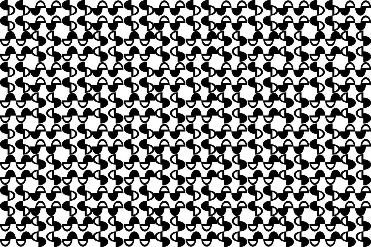 Abstract seamless repeating pattern. Black and white seamless geometric textile pattern. Abstract mosaic tile wallpaper decor. vector