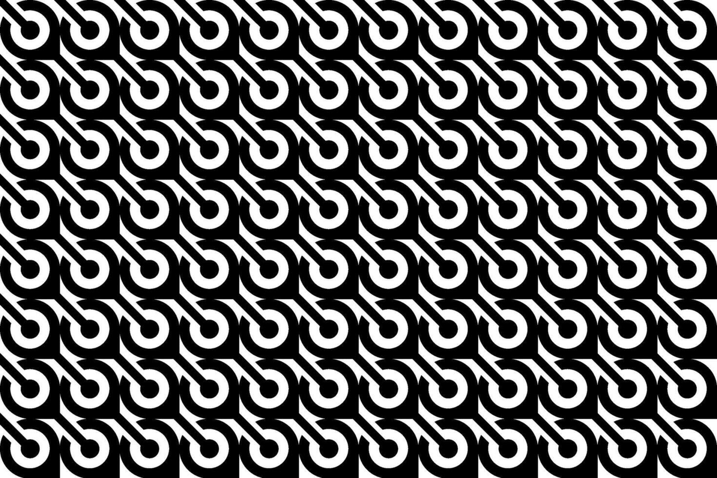 Abstract seamless repeating pattern. Black and white seamless geometric textile pattern. Abstract mosaic tile wallpaper decor. vector