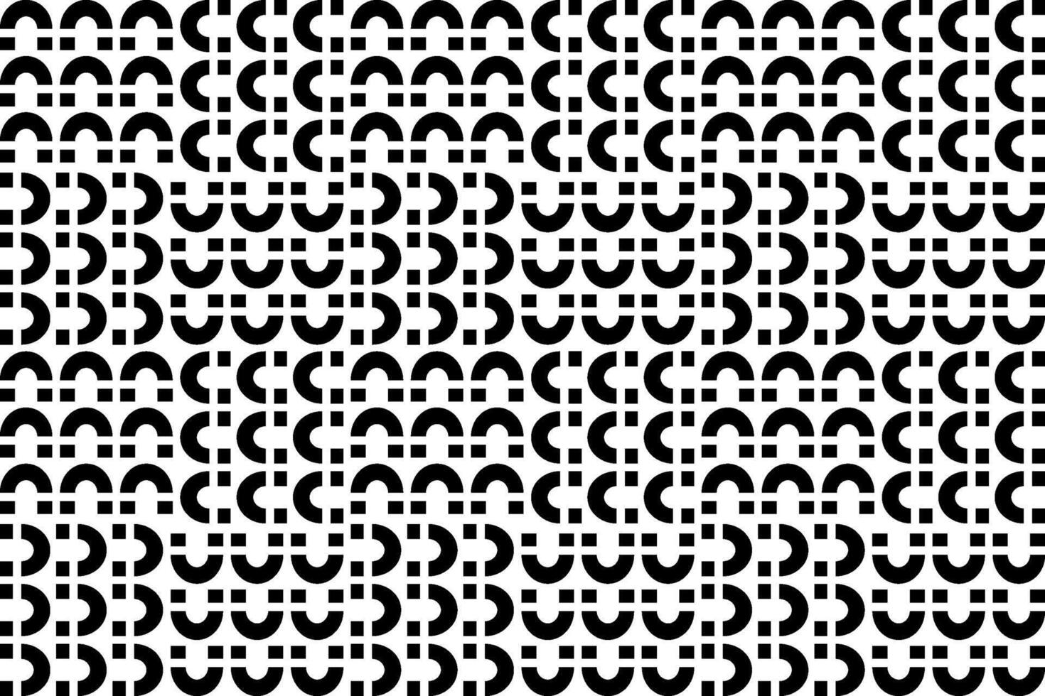 Abstract seamless repeating pattern. Black and white seamless geometric textile pattern. Abstract mosaic tile wallpaper decor. vector