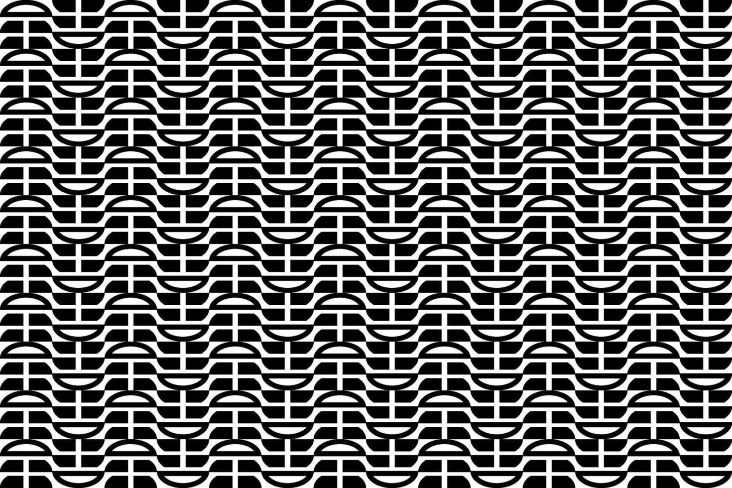 Abstract seamless repeating pattern. Black and white seamless geometric textile pattern. Abstract mosaic tile wallpaper decor. vector