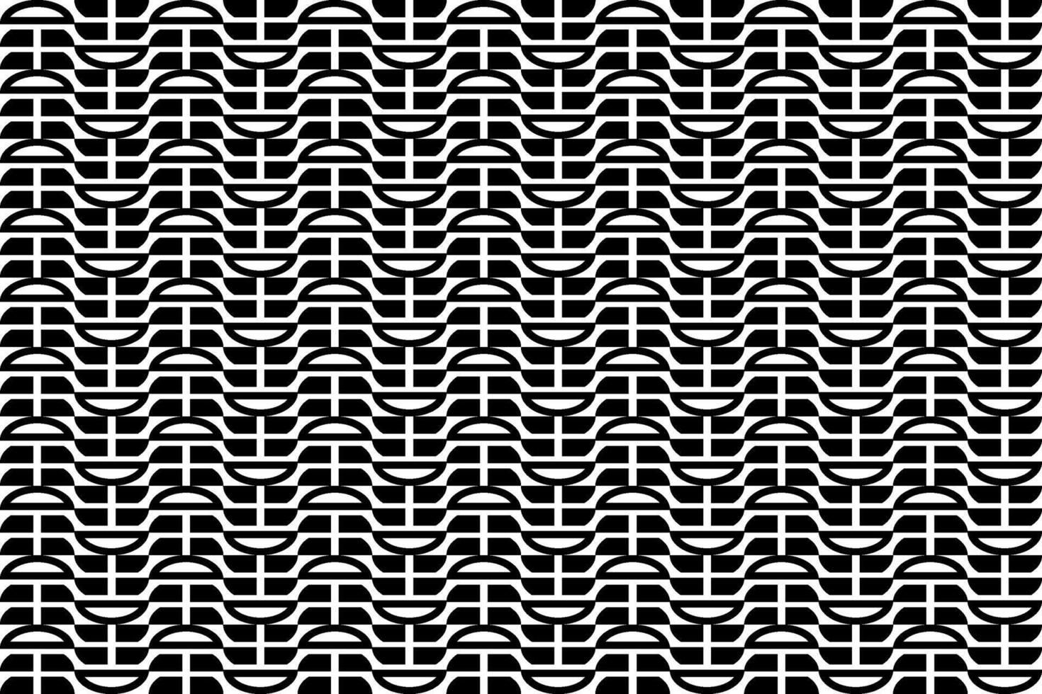 Abstract seamless repeating pattern. Black and white seamless geometric textile pattern. Abstract mosaic tile wallpaper decor. vector