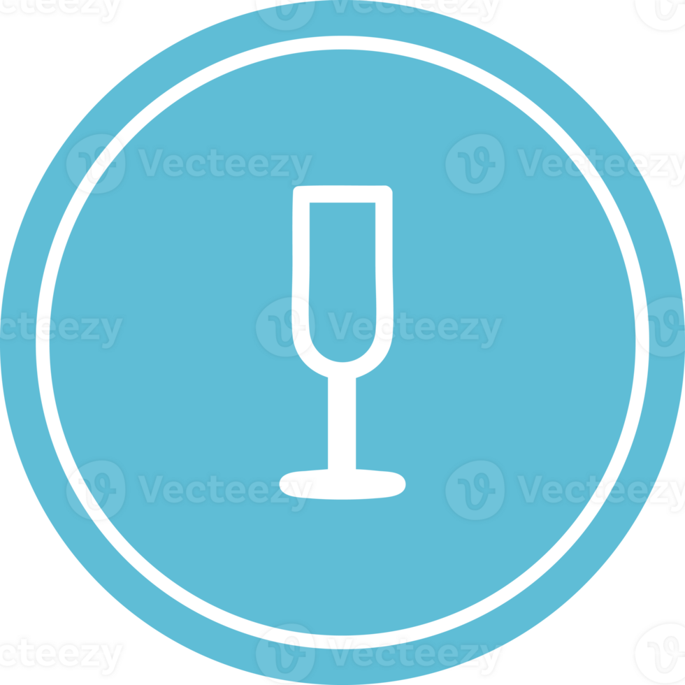 champagne flute circular icon png