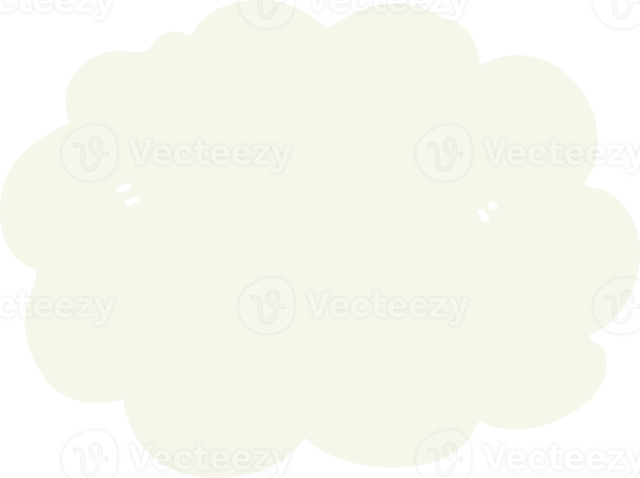 flat color style cartoon cloud png