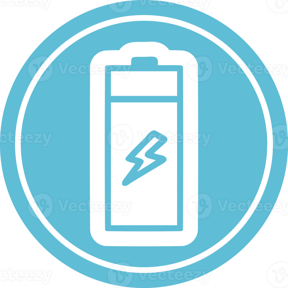 battery circular icon symbol png