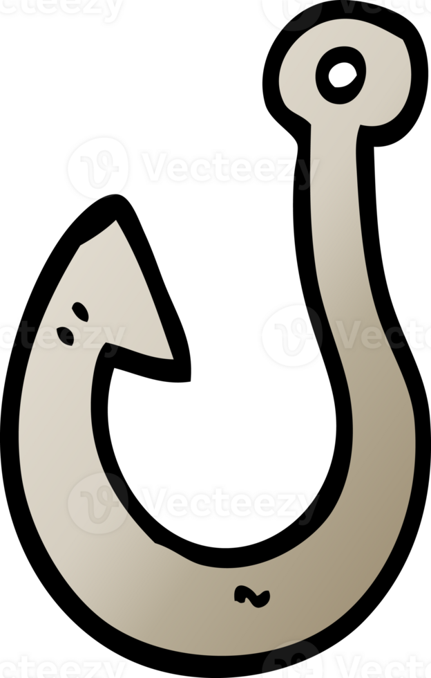 Gradient Illustration Karikatur Fisch Haken png