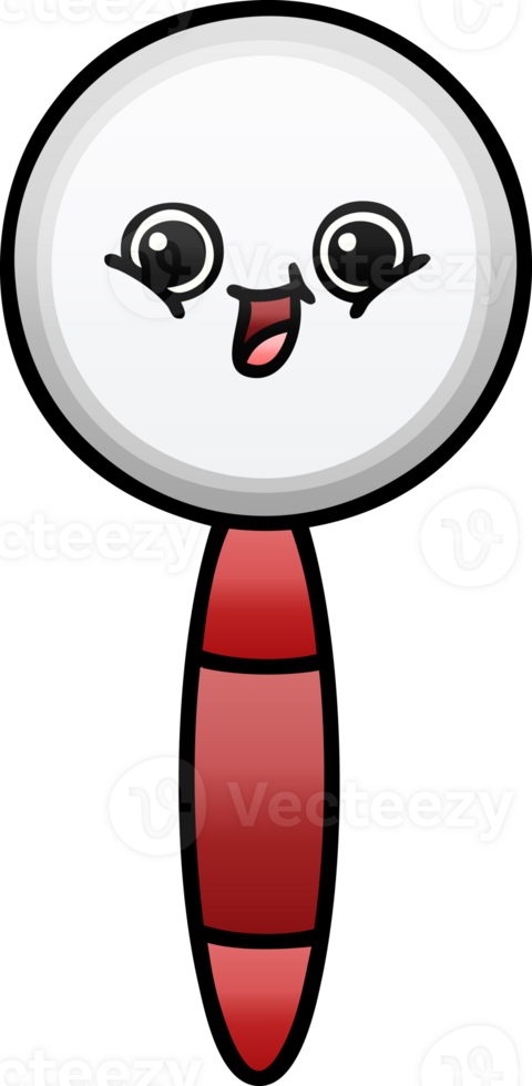 gradient shaded cartoon of a magnifying glass png