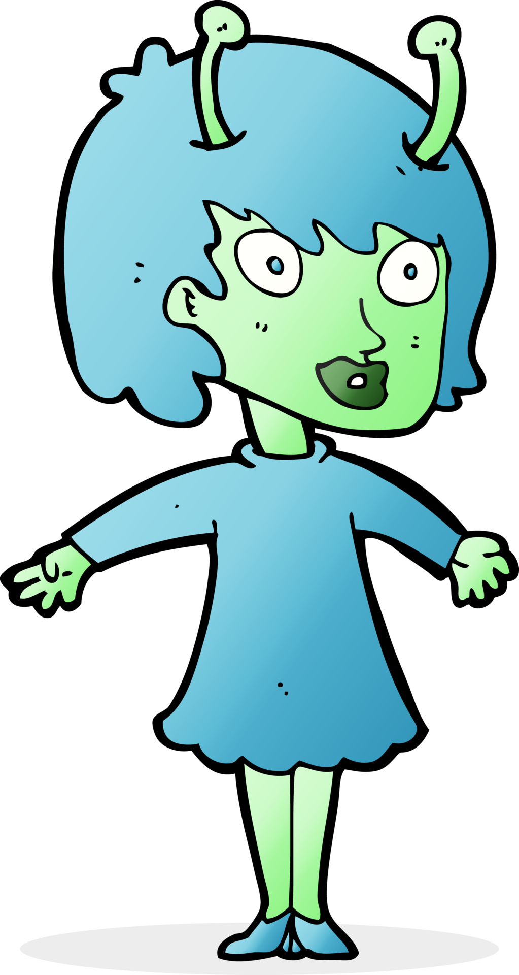 cartoon alien woman 43488709 PNG
