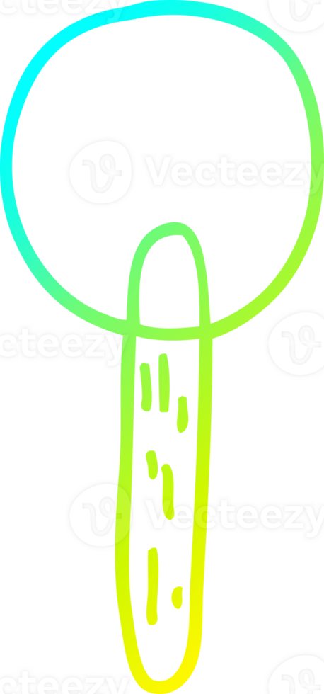 cold gradient line drawing of a cartoon candy lollipop png