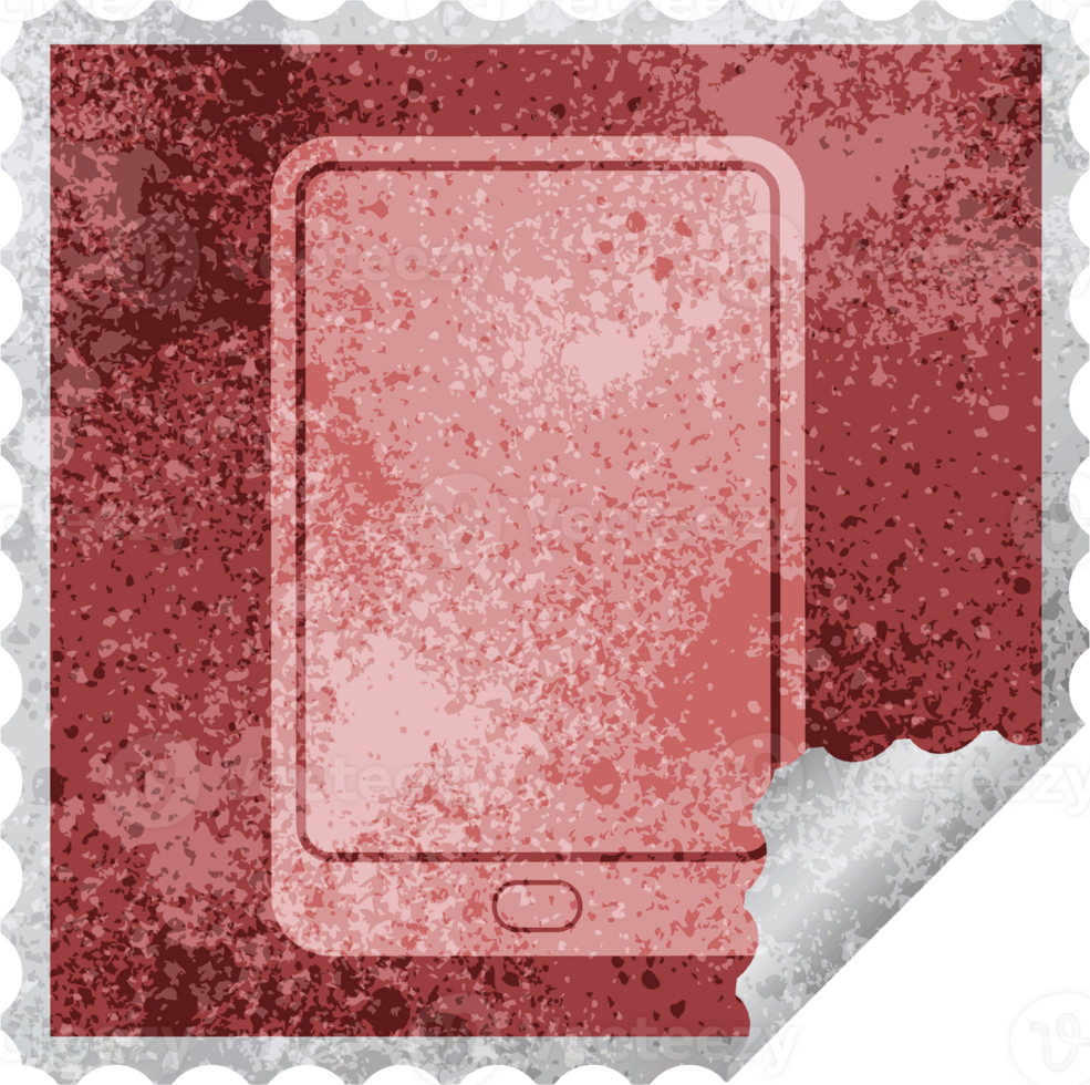 tablet computer illustration square peeling sticker png